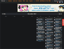 Tablet Screenshot of animecalendar.net